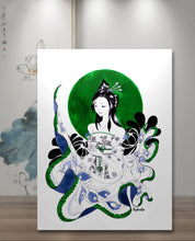 Charger l'image dans la galerie, Geisha (Green) - Print Tableau Rigide
