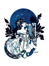Charger l'image dans la galerie, Geisha (Dark Blue) - Print Tableau Rigide