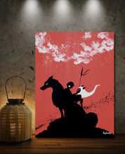 Charger l'image dans la galerie, Mononoke and Wolf - Print Tableau Rigide