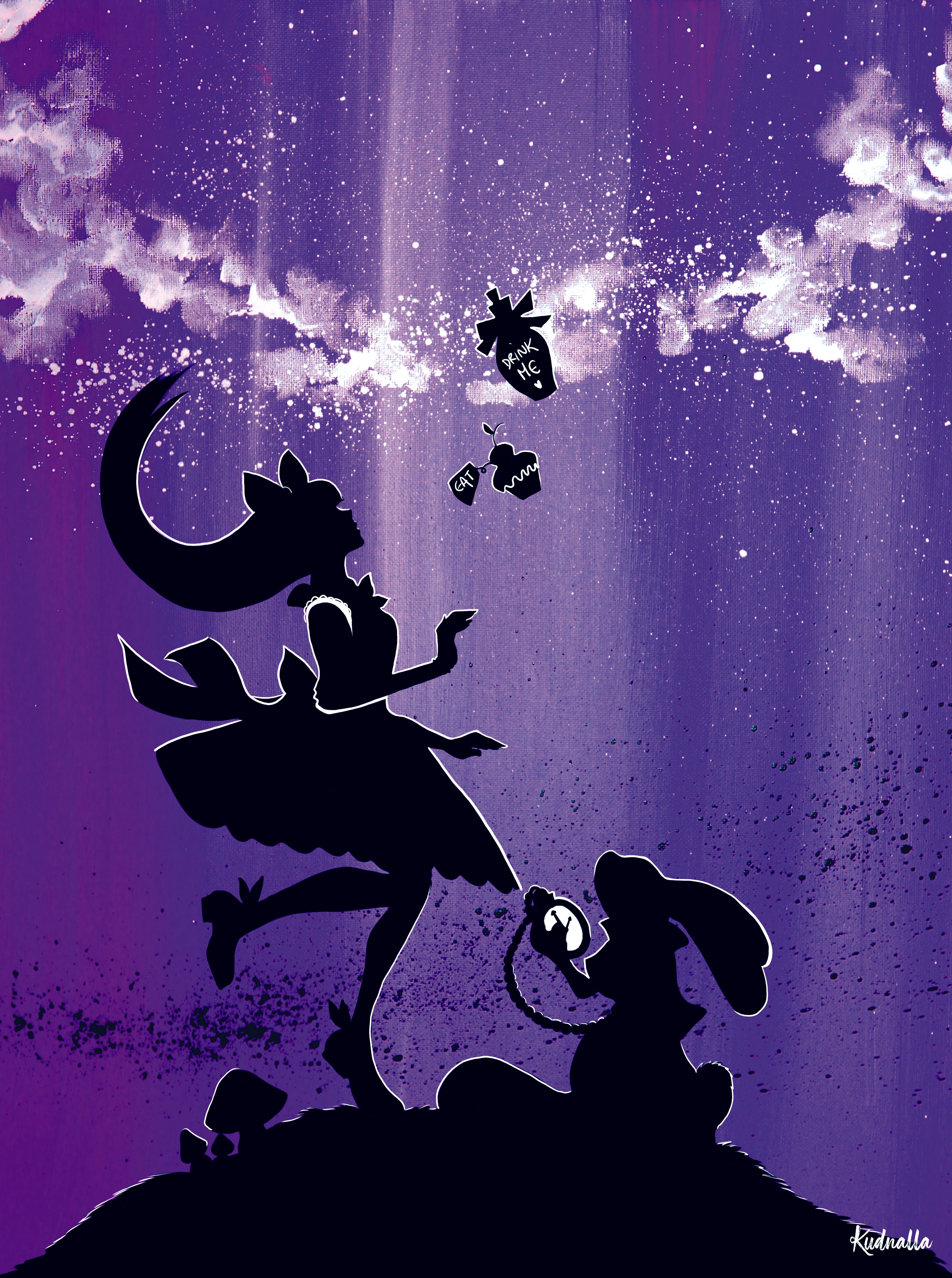 Alice au pays des merveilles - Alice - Art print A3, image size:3449x4630