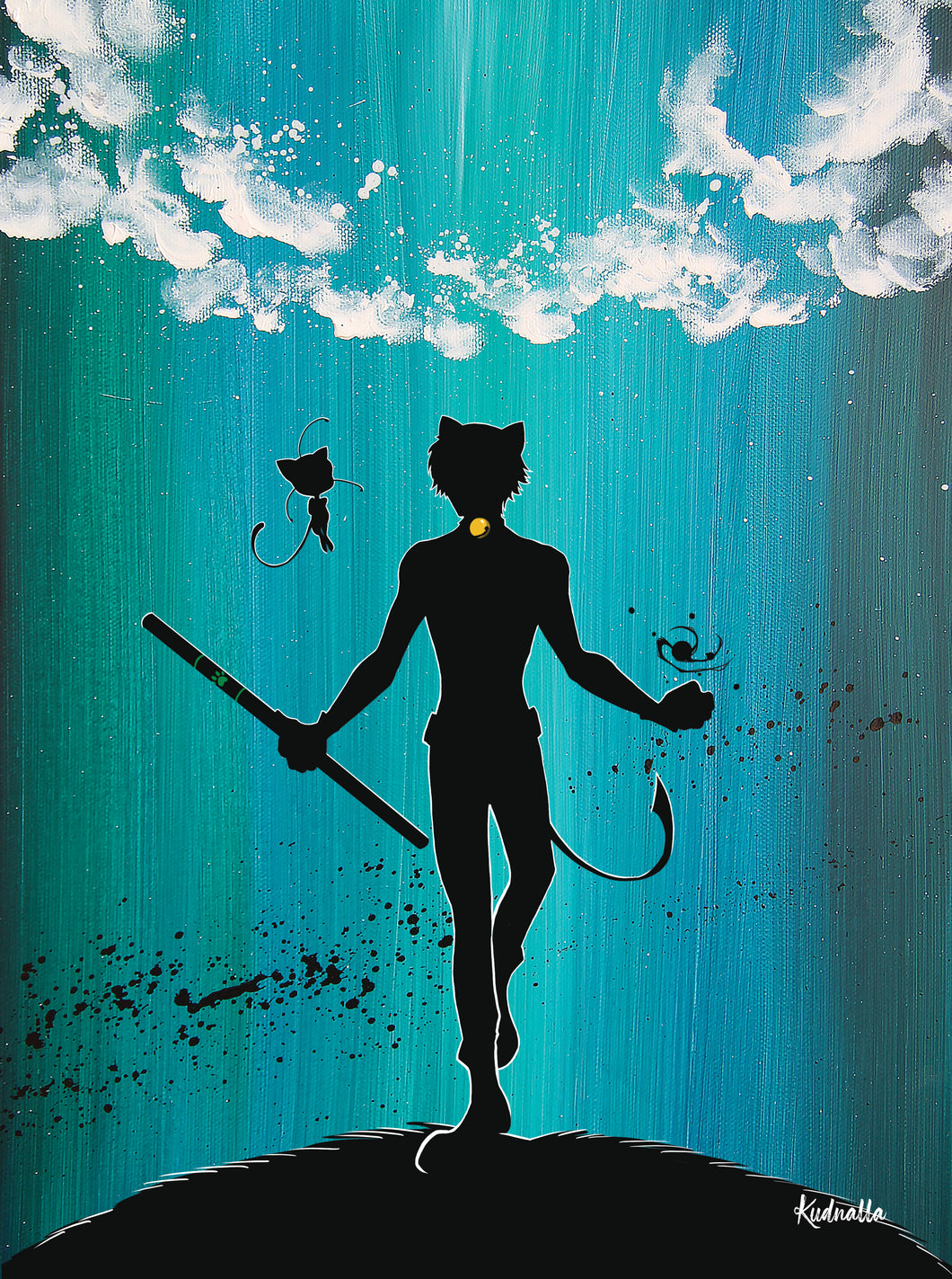 Miraculous - Chat Noir - Print Tableau Rigide