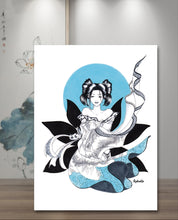 Charger l&#39;image dans la galerie, Geisha (Blue) - Print Tableau Rigide
