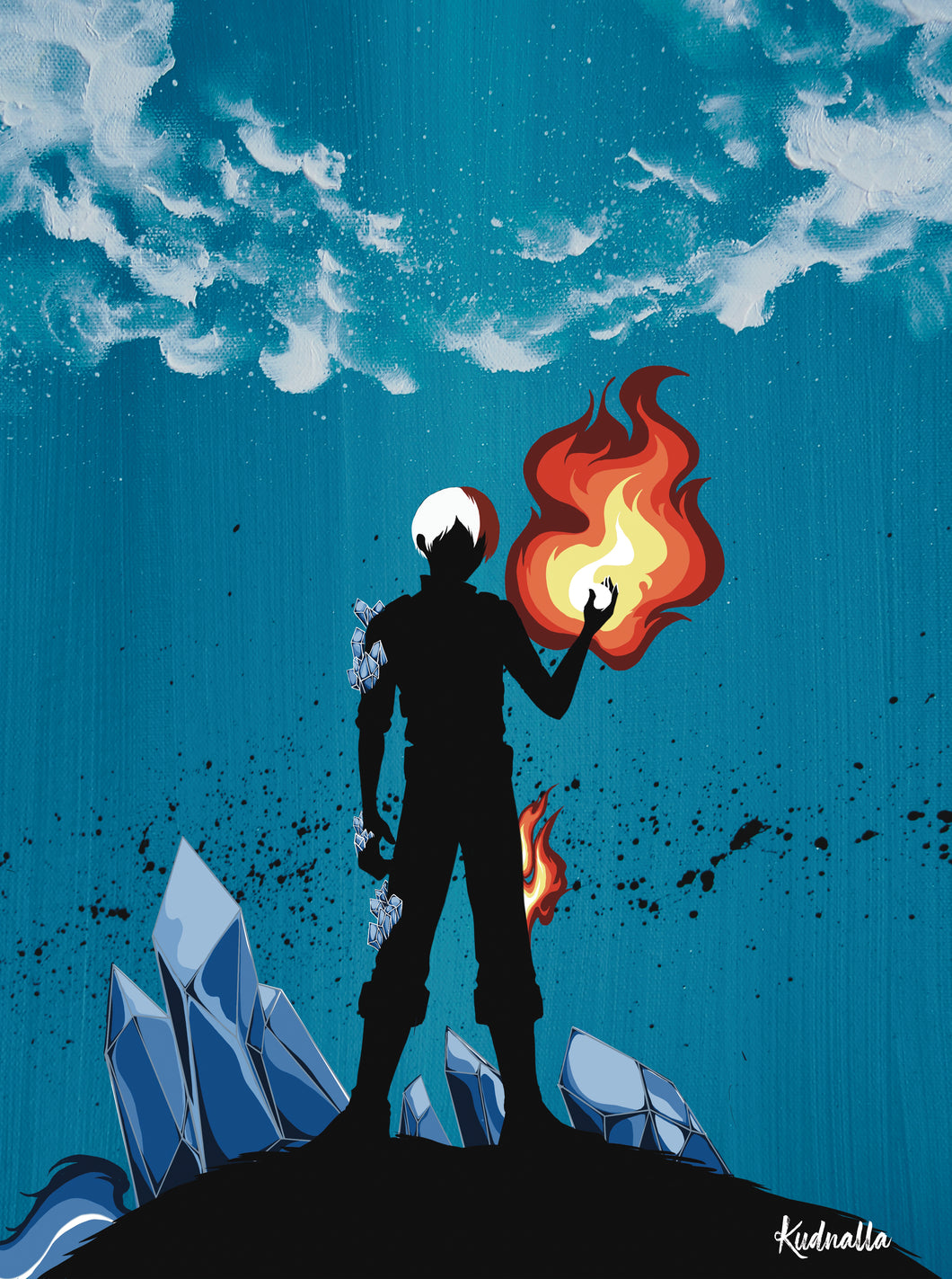 My Hero Academia - Shoto Todoroki - Print Tableau Rigide