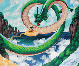 Shenron & Goku Dragonball - Print Affiche A2