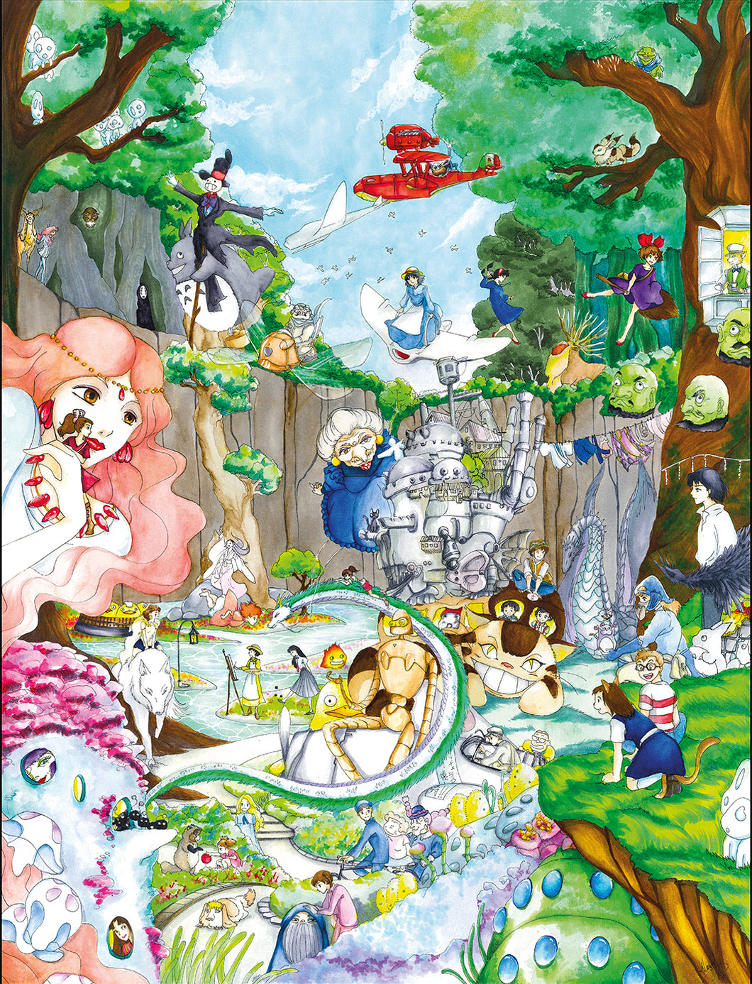 Studios Ghibli poster by Kudnalla